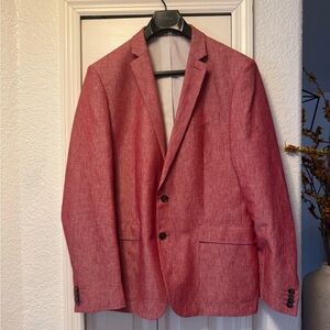 Express Men's Red Two-Button Sport Coat